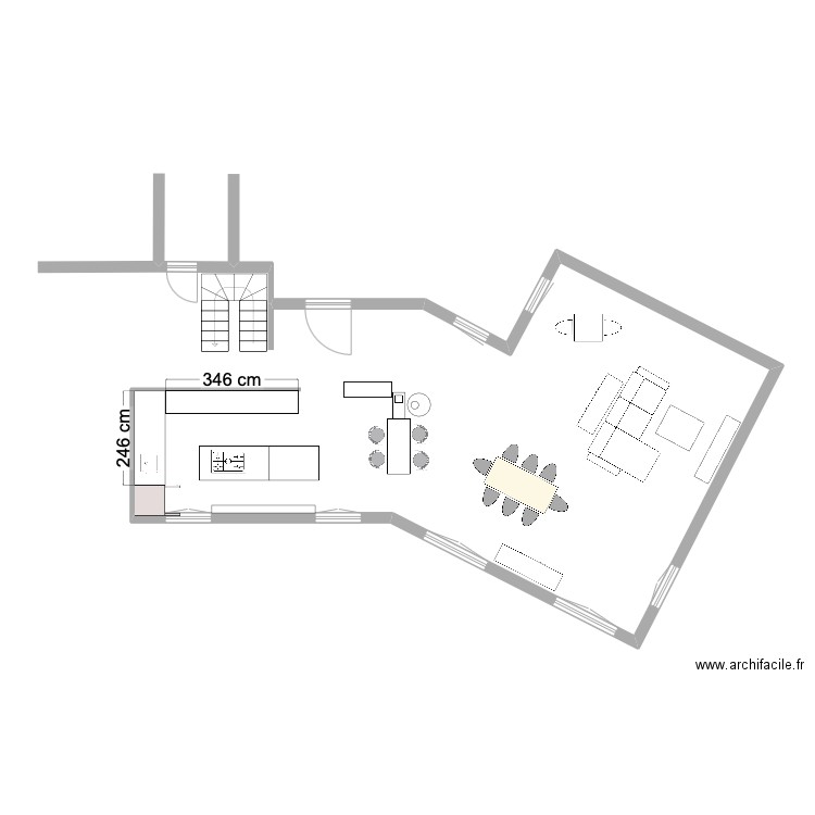 cuisine1. Plan de 0 pièce et 0 m2