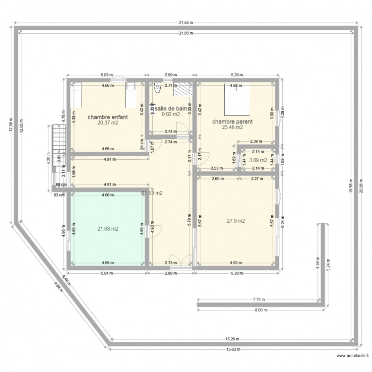 MAHBOUBINE2. Plan de 0 pièce et 0 m2