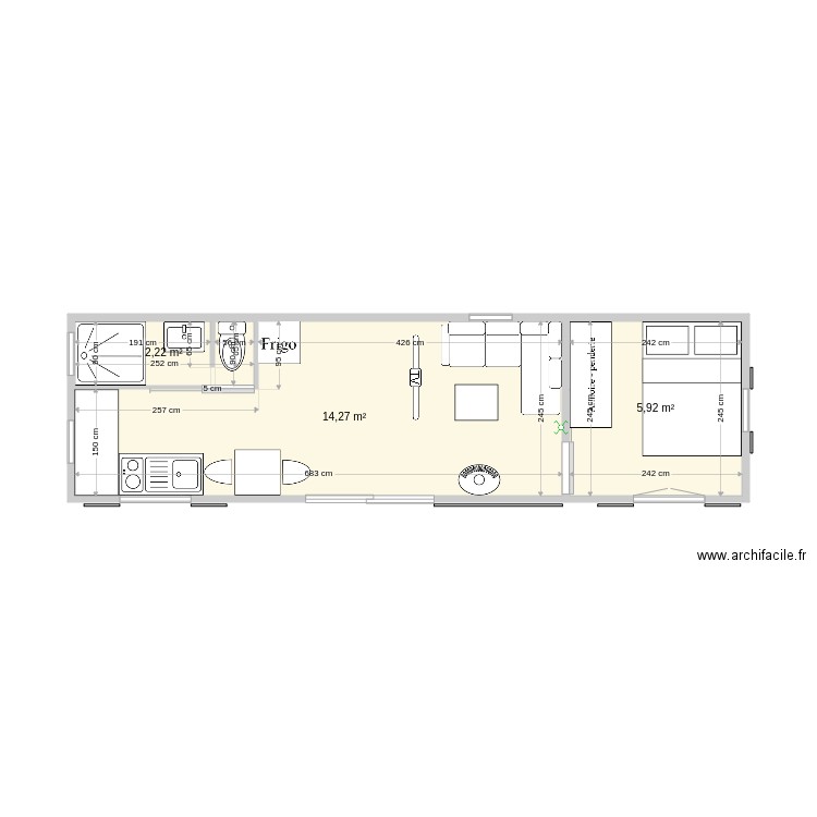 Roulotte Jeannot 2. Plan de 0 pièce et 0 m2