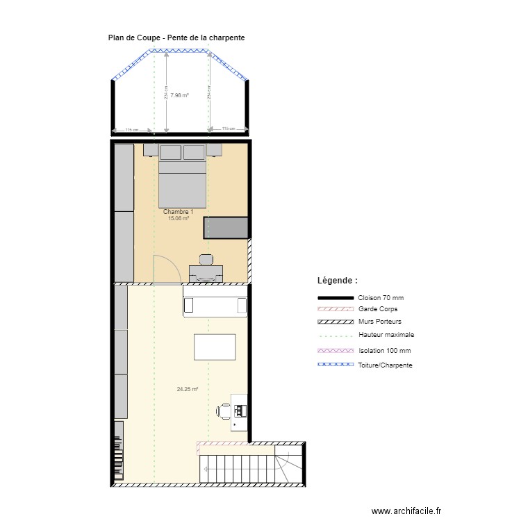 Buchot Julien et Anne Aménagement V3 1ch. Plan de 0 pièce et 0 m2