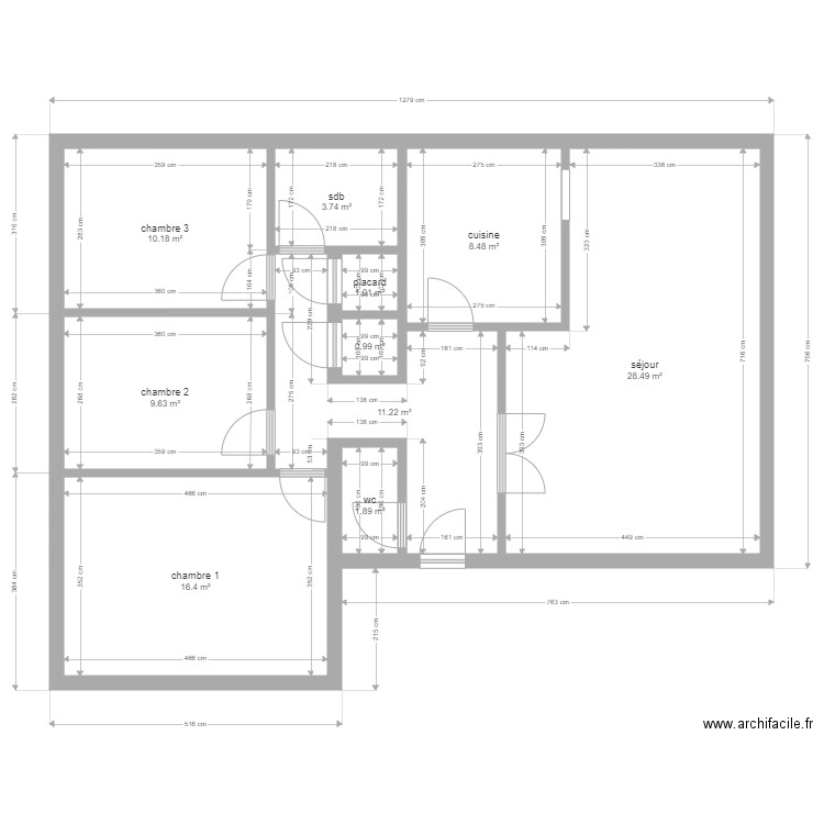 maison uckange. Plan de 10 pièces et 92 m2