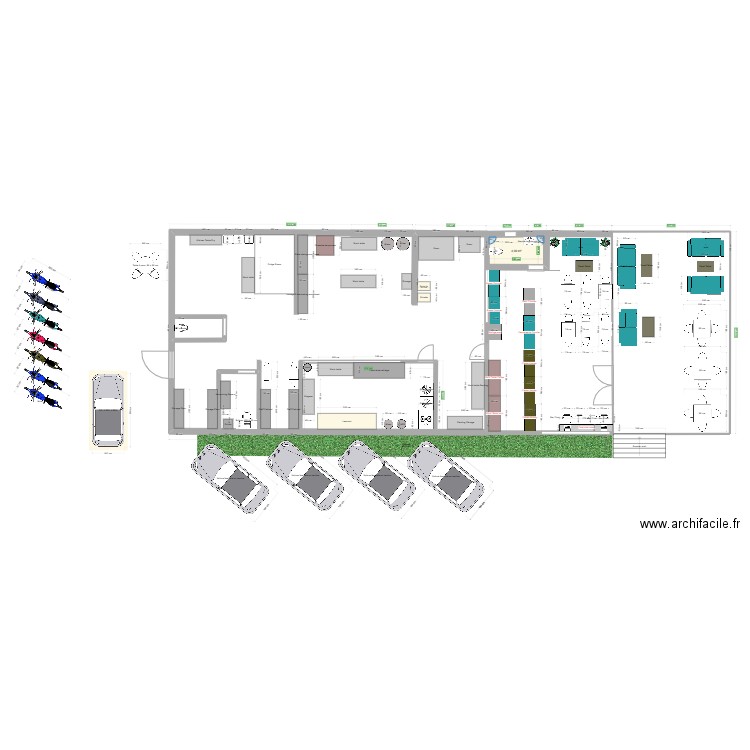 BCIS. Plan de 1 pièce et 4 m2