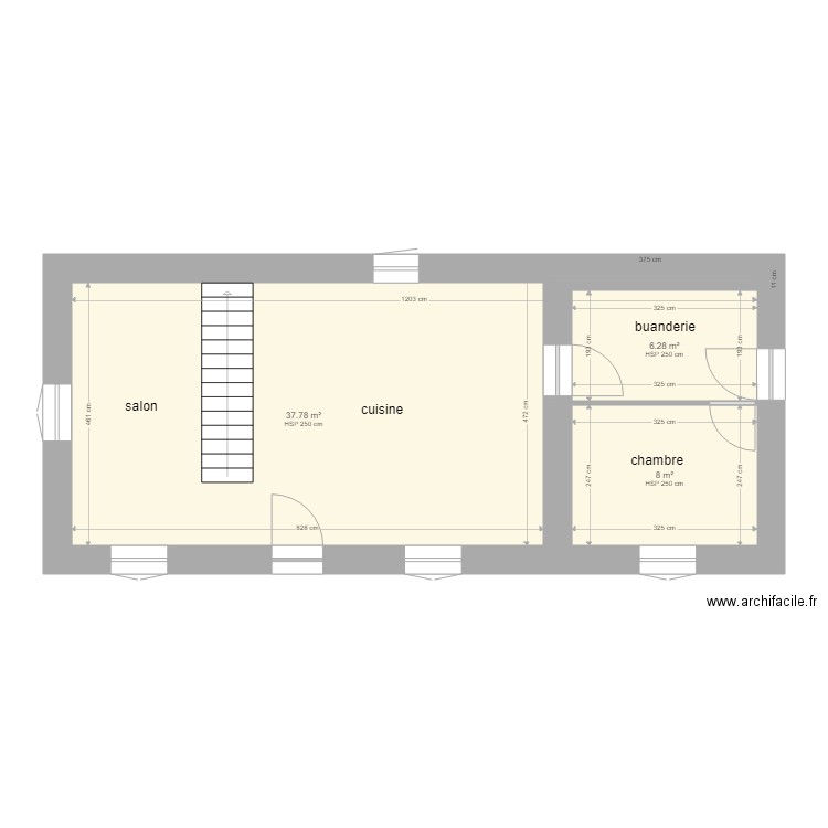 labarre rdc. Plan de 0 pièce et 0 m2