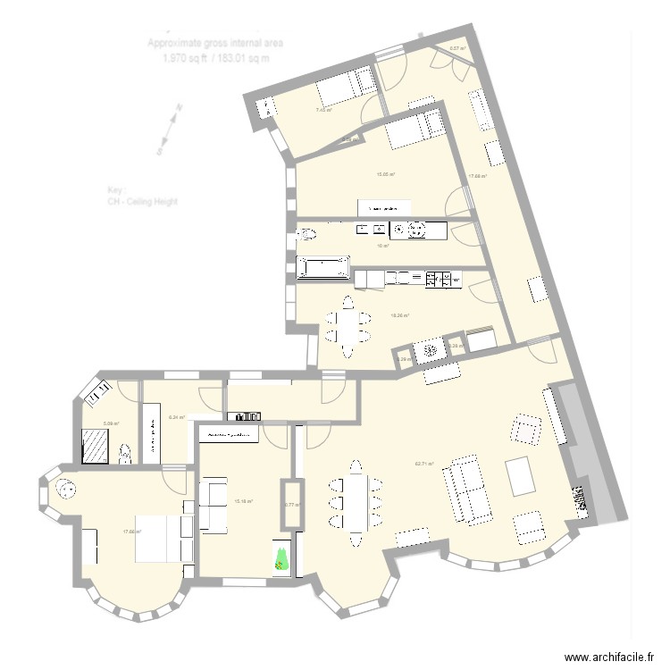 FitzJames version2. Plan de 0 pièce et 0 m2