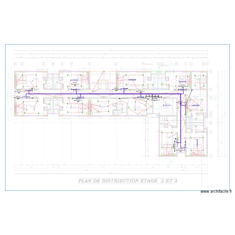 Eclairage Etage 2 et 3  HOTEL KRIBI. Plan de 0 pièce et 0 m2