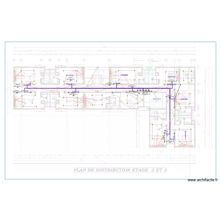 Eclairage Etage 2 et 3  HOTEL KRIBI. Plan de 0 pièce et 0 m2