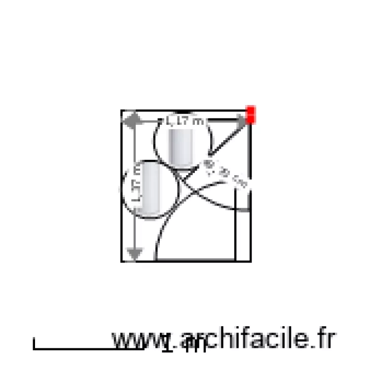 local vide ordures 530 et cotes. Plan de local vide ordures 530 et cotes. Plan de