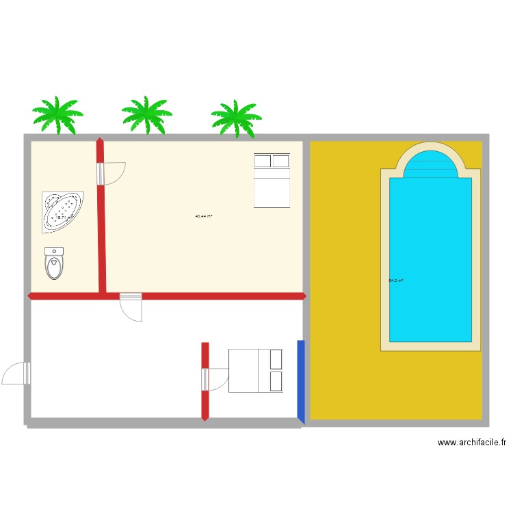 HABITACIO. Plan de 0 pièce et 0 m2