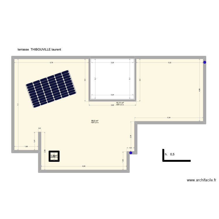 constructions contemporaines. Plan de 3 pièces et 101 m2