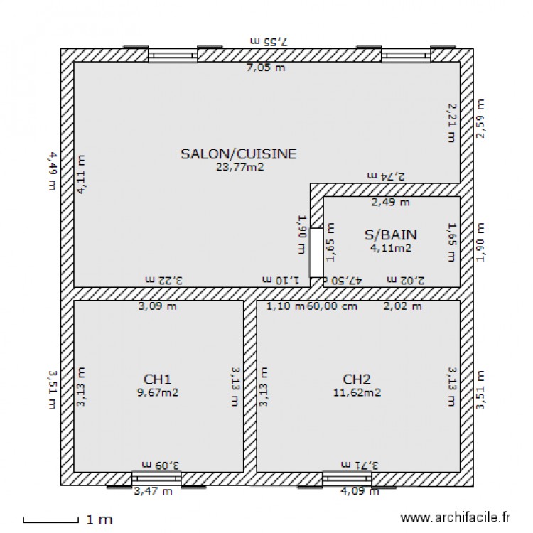 APPT1. Plan de 0 pièce et 0 m2