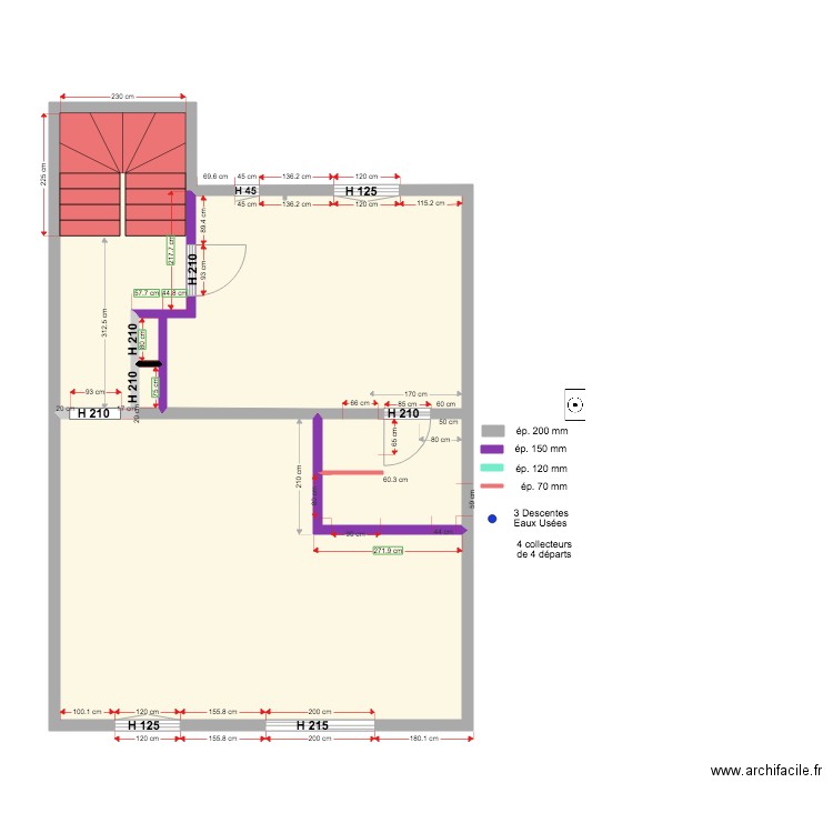 INT LOT A  ETAGE UNE SDB 19 03 2020. Plan de 0 pièce et 0 m2