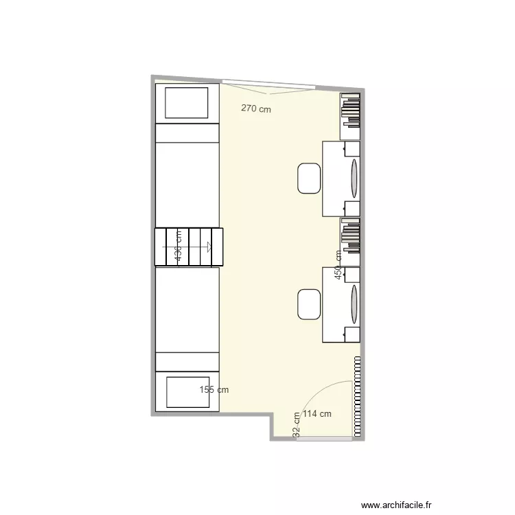 CHAMBRE LINES TER. Plan de 