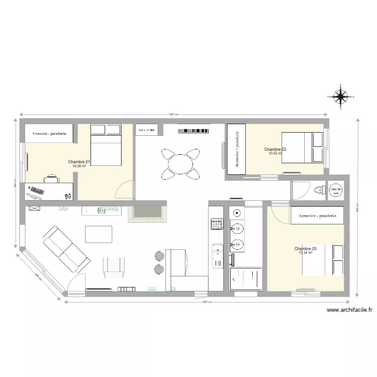 Maison L&eacute;ognan Plan &eacute;lectricit&eacute; Prise Salon 01. Plan de 