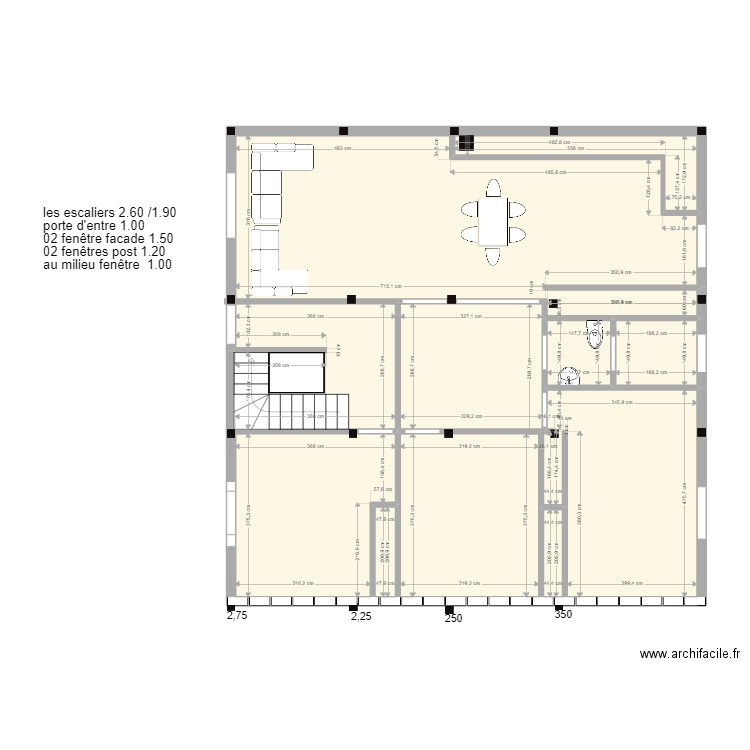  nouveau dernie 3. Plan de 10 pièces et 107 m2