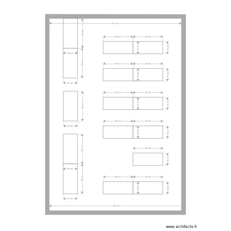 plan refectoire Premont v2. Plan de 0 pièce et 0 m2