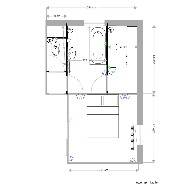 Maison 2ème étage V4. Plan de 0 pièce et 0 m2