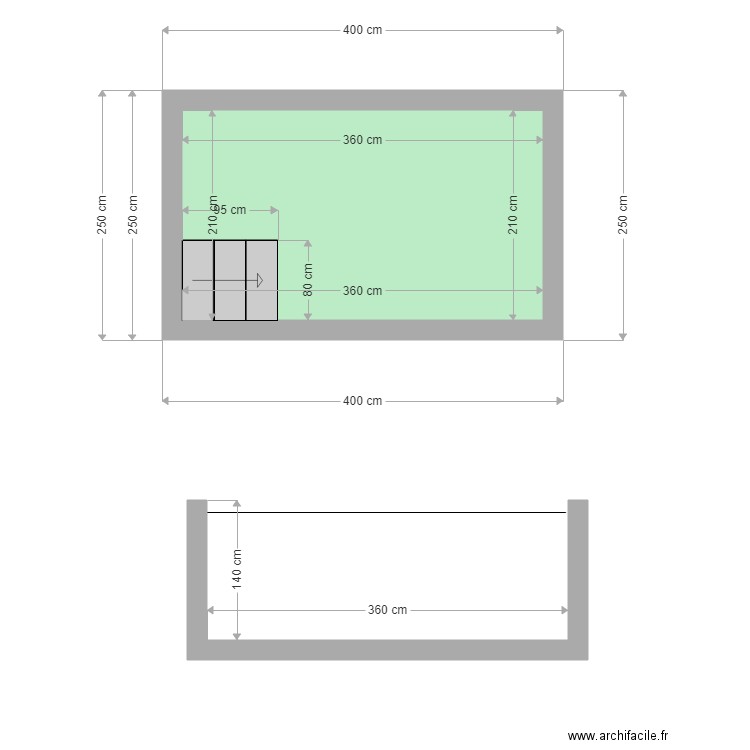 plans piscine. Plan de 0 pièce et 0 m2