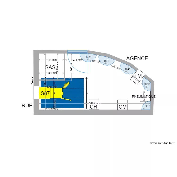 PLAN DE MASSE PROJET GOLFE JUAN S87. Plan de 
