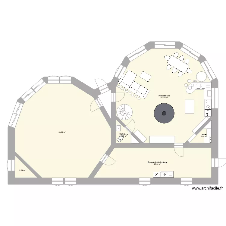 Projet Habitat partag&eacute; Saint Martin2. Plan de 