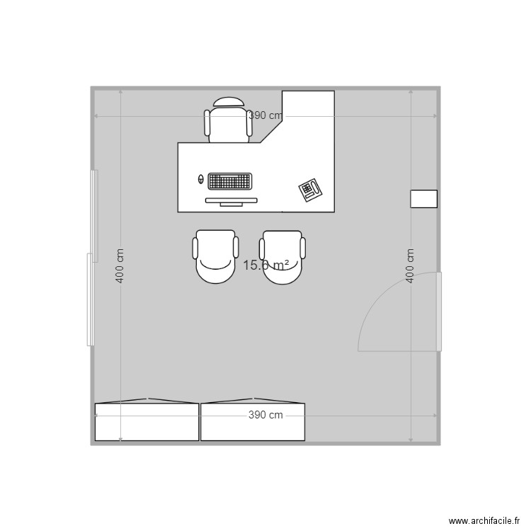 Bureau Marlene. Plan de 0 pièce et 0 m2