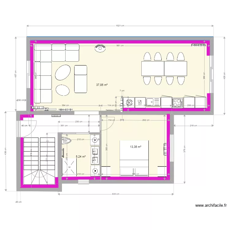 LEROUX LA BAULE RDC ELEC. Plan de 