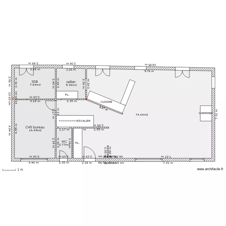 ducy4 SANS MEUBLES. Plan de ducy4 SANS MEUBLES. Plan de