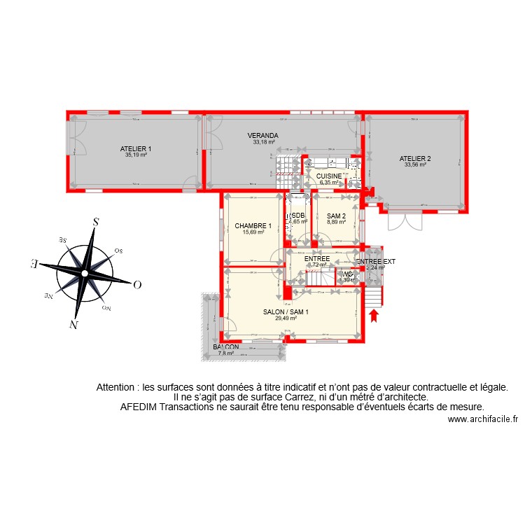 BI 7920 RDC. Plan de 0 pièce et 0 m2