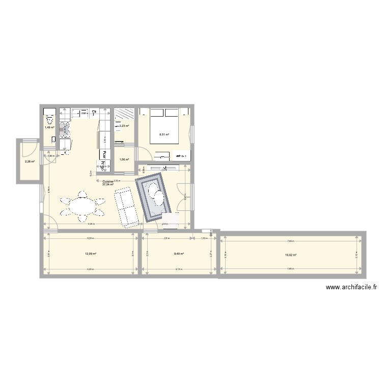 Maison. Plan de 0 pièce et 0 m2