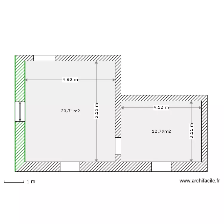 bureau SOULES. Plan de 