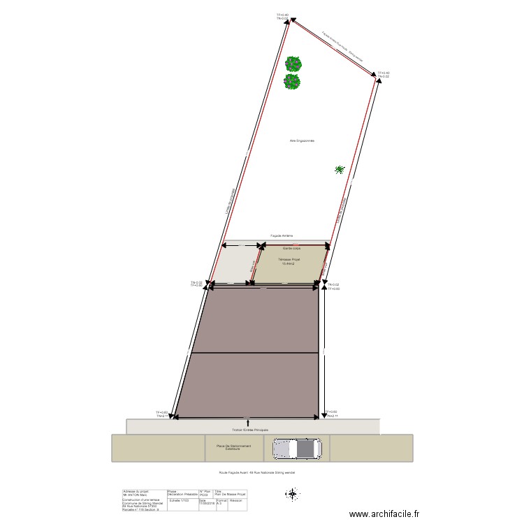 ANTON MARC PLAN DE MASSE 3. Plan de 0 pièce et 0 m2