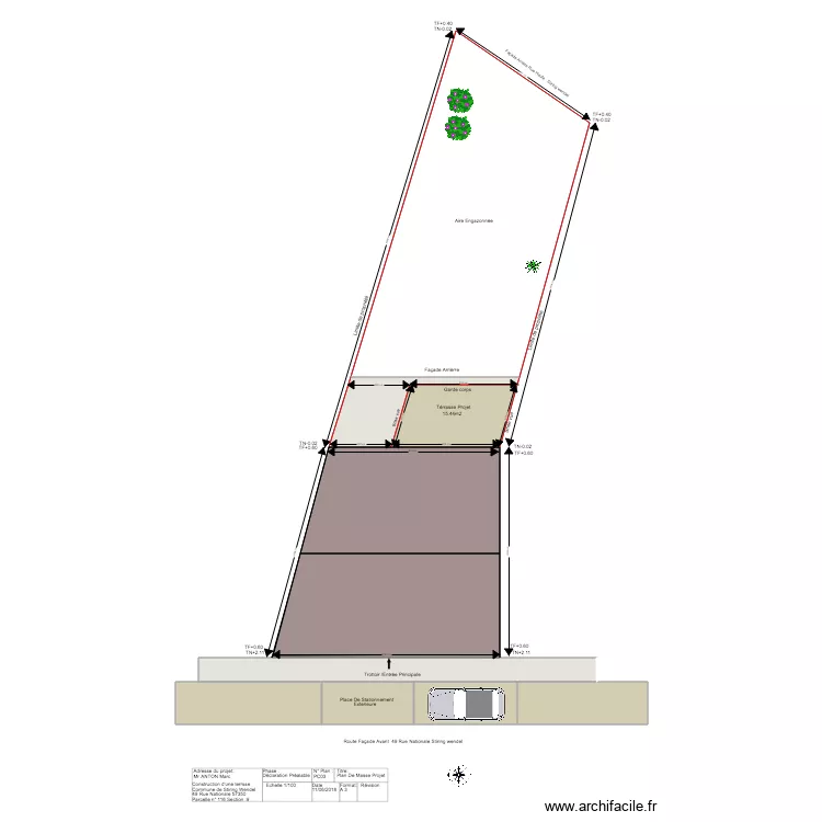 ANTON MARC PLAN DE MASSE 3. Plan de 