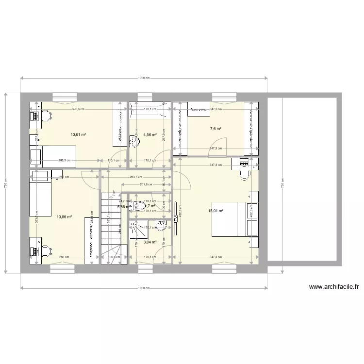 Ben Fekih &eacute;tage. Plan de 