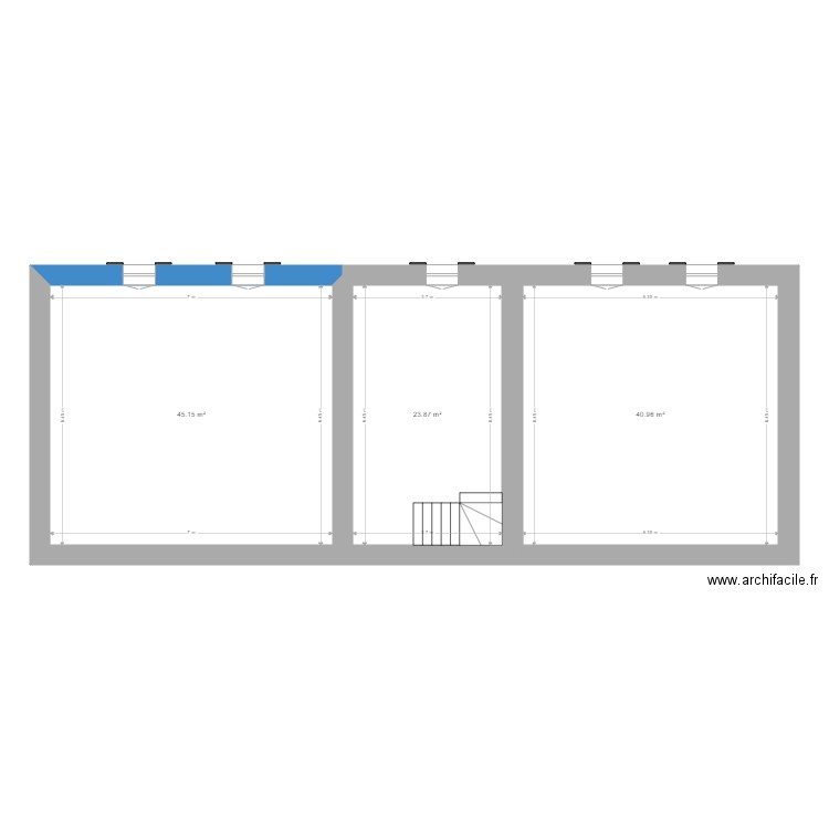 Plante de Joville étage. Plan de 0 pièce et 0 m2