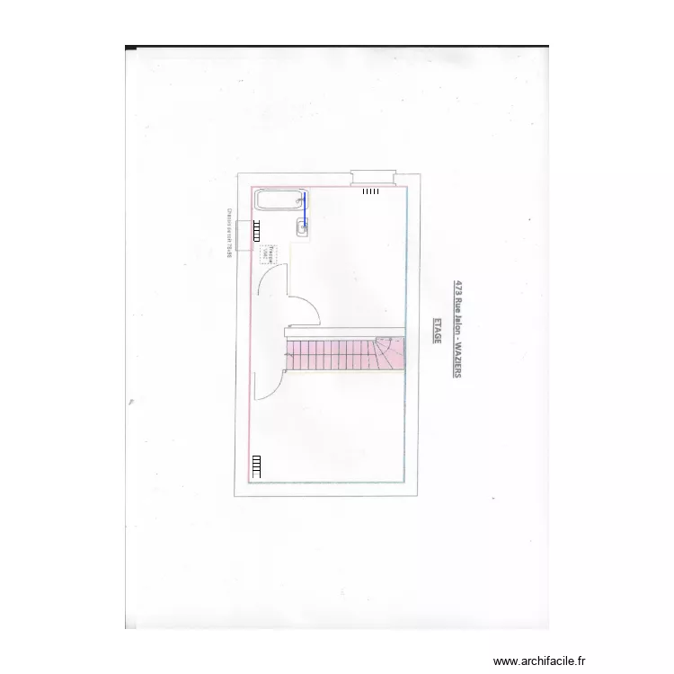 473  jalon waziers  etage. Plan de 