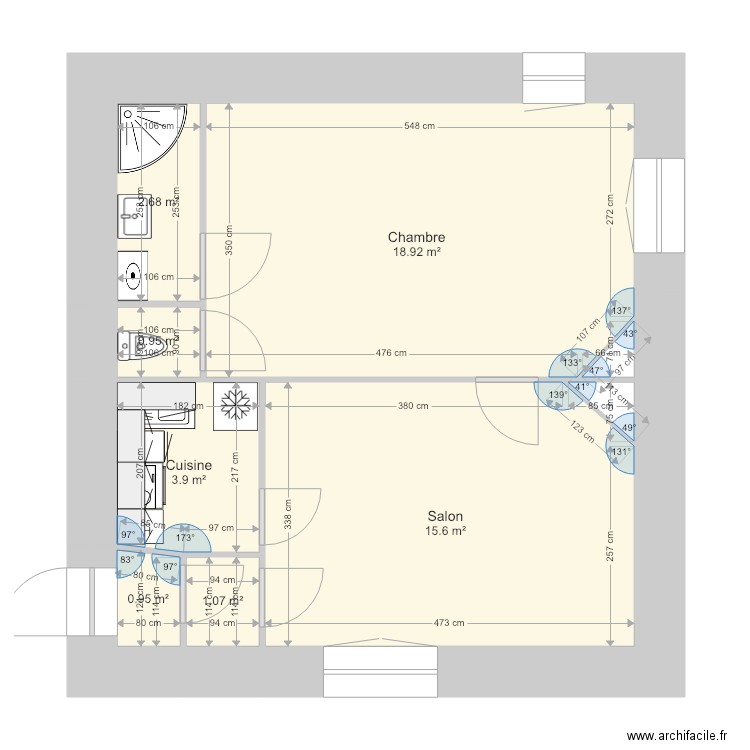 plan appartement 9 pieces