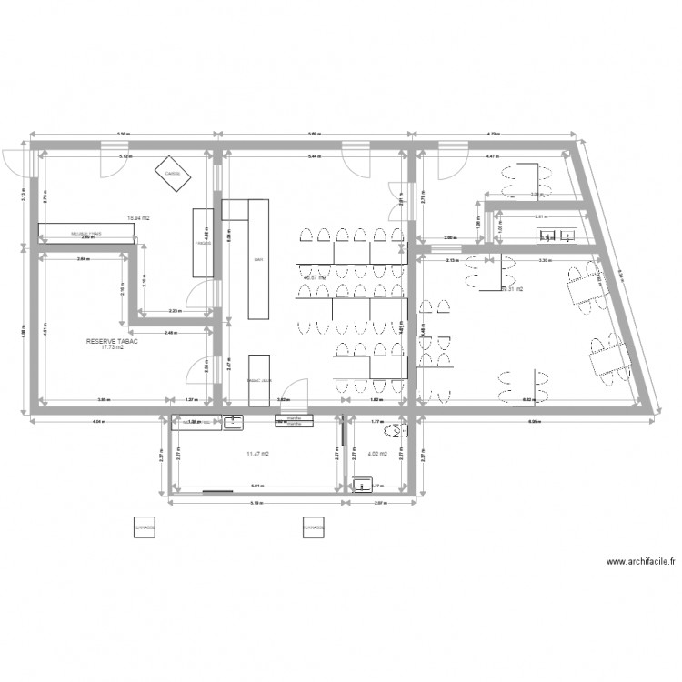 CHEZ BLANCHE PLAN PROJET. Plan de 0 pièce et 0 m2