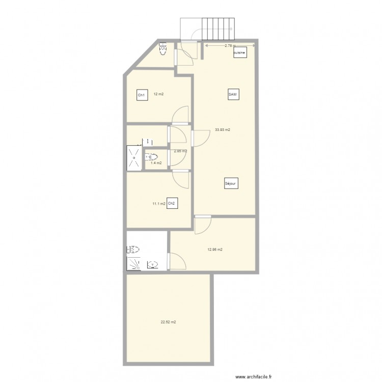 ETAGe7m5. Plan de 0 pièce et 0 m2