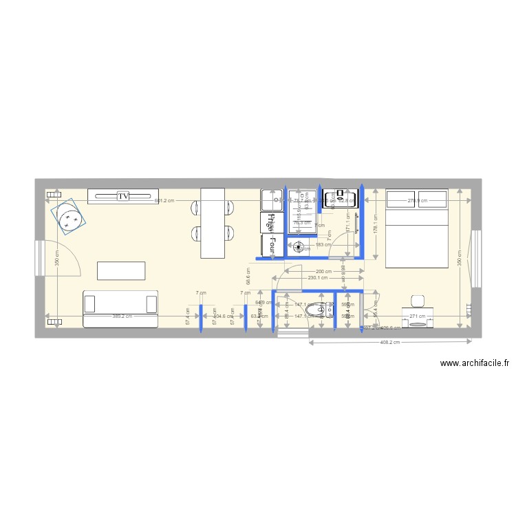 airbnb lemercier 4. Plan de 0 pièce et 0 m2