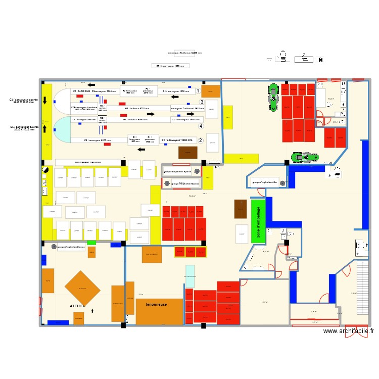 PROJET N15 01/09/2023. Plan de 14 pièces et 899 m2