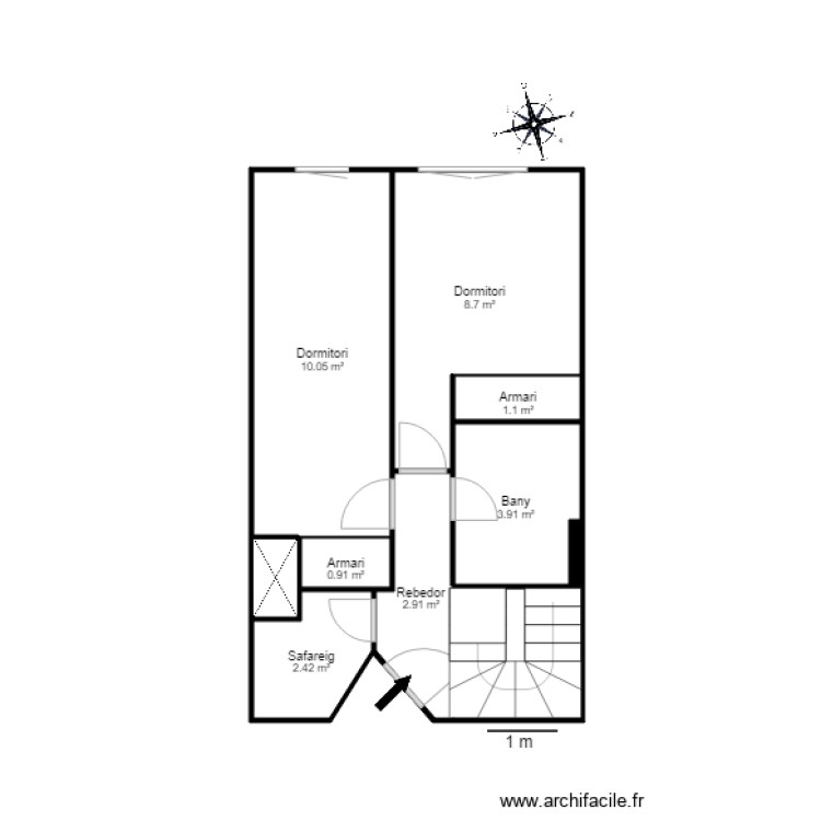 URB LA SOLANA RESIDENCIA L ESQUIROL 1 3 ESCALDES. Plan de 0 pièce et 0 m2