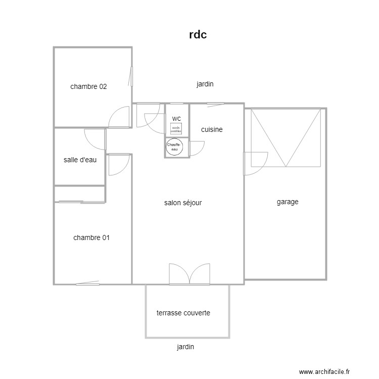 douet am. Plan de 0 pièce et 0 m2