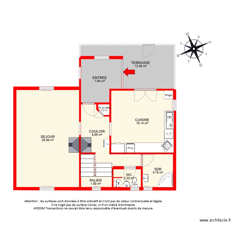 BI 6548 RDC. Plan de 0 pièce et 0 m2