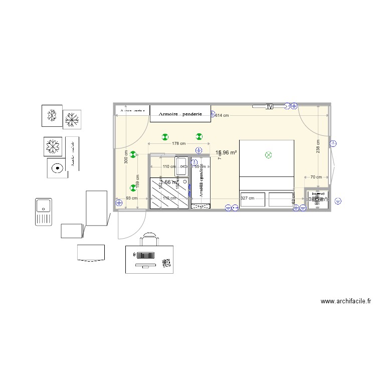 agrandissement maison V5. Plan de 0 pièce et 0 m2