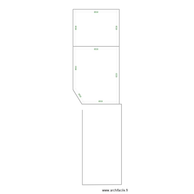 plan de masse . Plan de 2 pièces et 51 m2