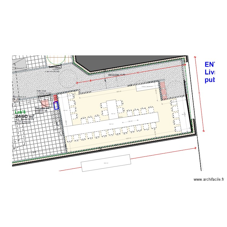 CLERMONT STYLE MATSURI. Plan de 1 pièce et 44 m2