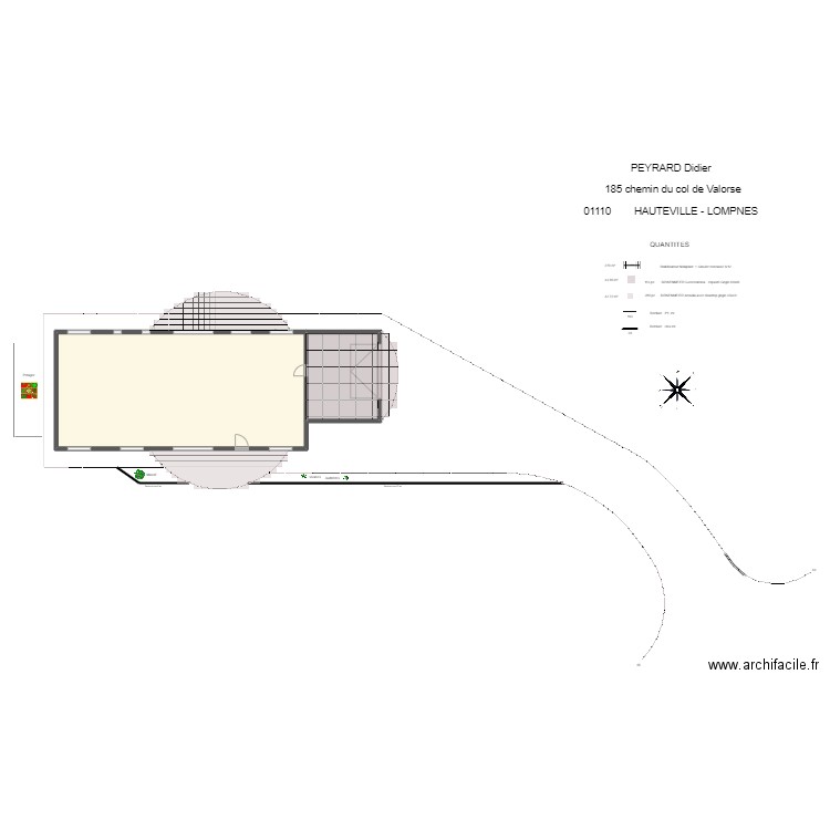 2022 03 31 HAUTEVILLE Surfaces 2. Plan de 2 pièces et 178 m2