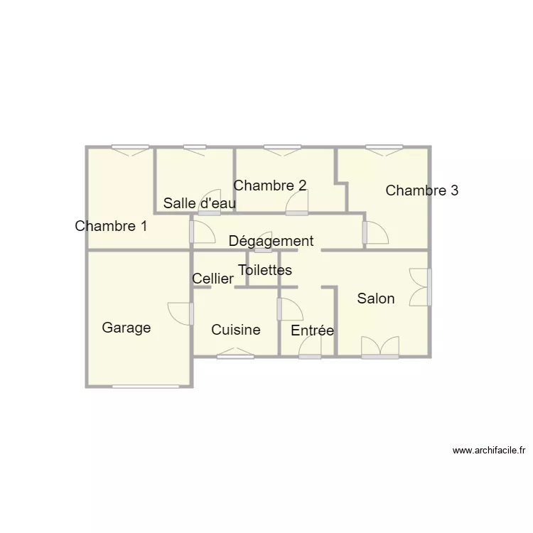 Croquis CLAVERIE. Plan de 