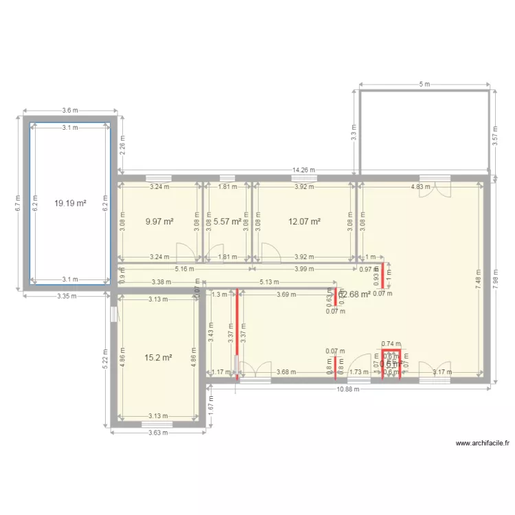 saint hilaire 4. Plan de 