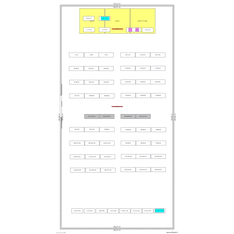 salle pompaire. Plan de salle pompaire. Plan de
