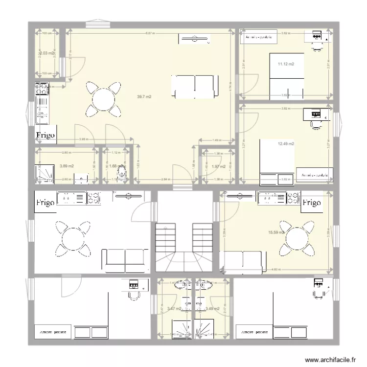 appart castres. Plan de 